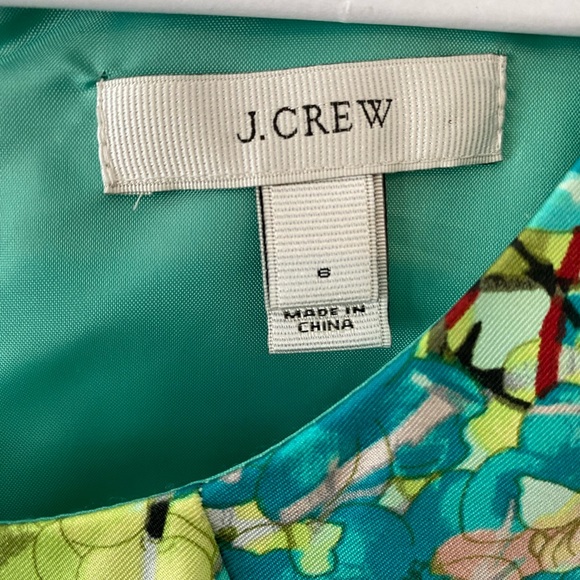 JCrew green and teal floral dress size 6 - Picture 3 of 4